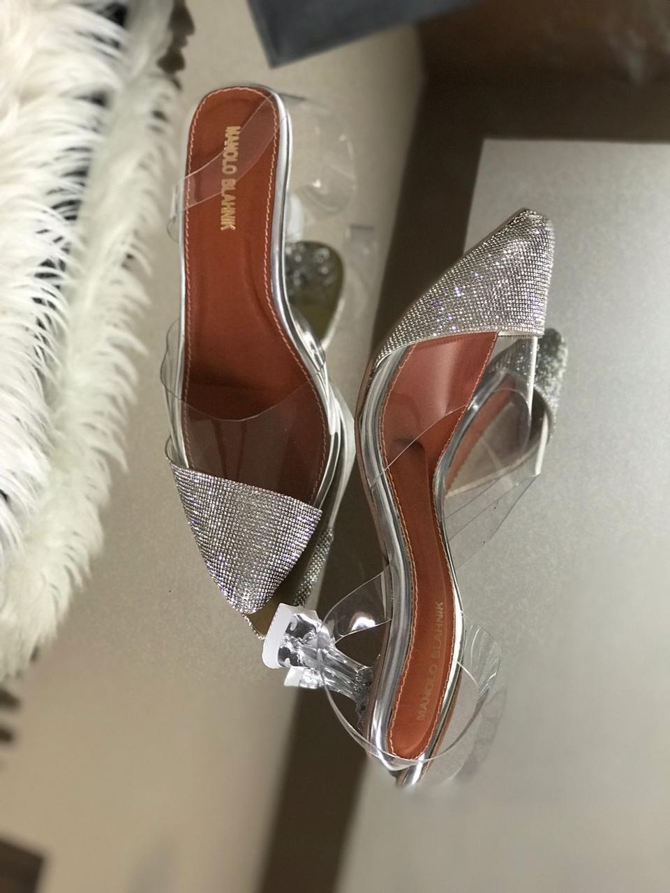 MANOLO TRANSPARENT HEEL
